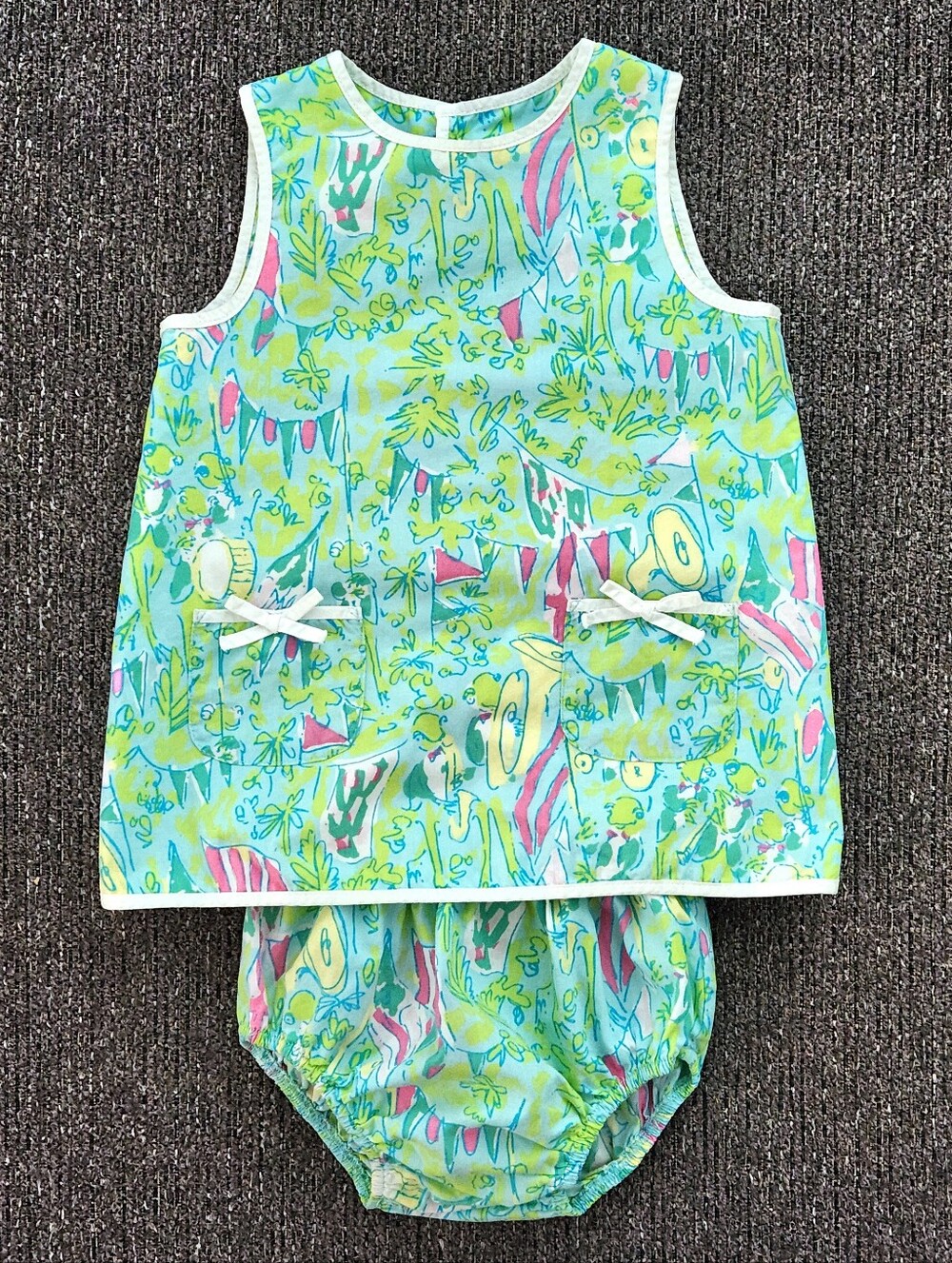 🐸Holy Grail🐸 Lilly Pulitzer - Baby Lilly Shift Dress w/Diaper Cover
